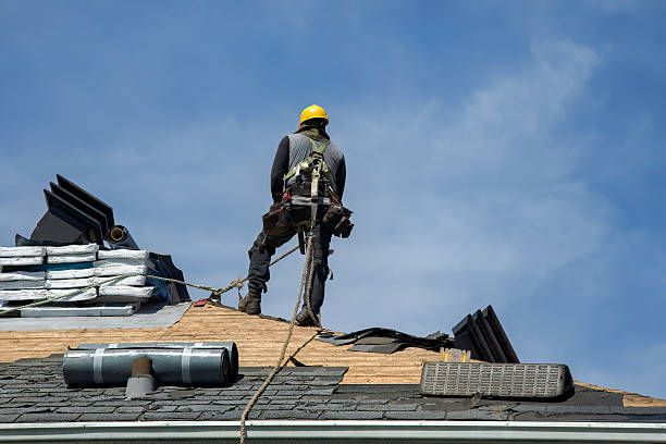 Professional Roofing technician working in Central Square, NY